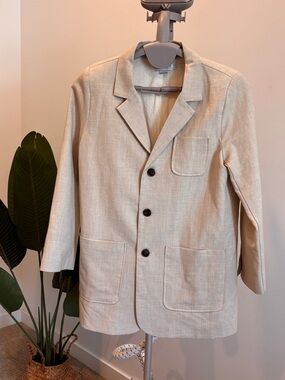 Molly Bracken Light Beige Collared Shirt with Label